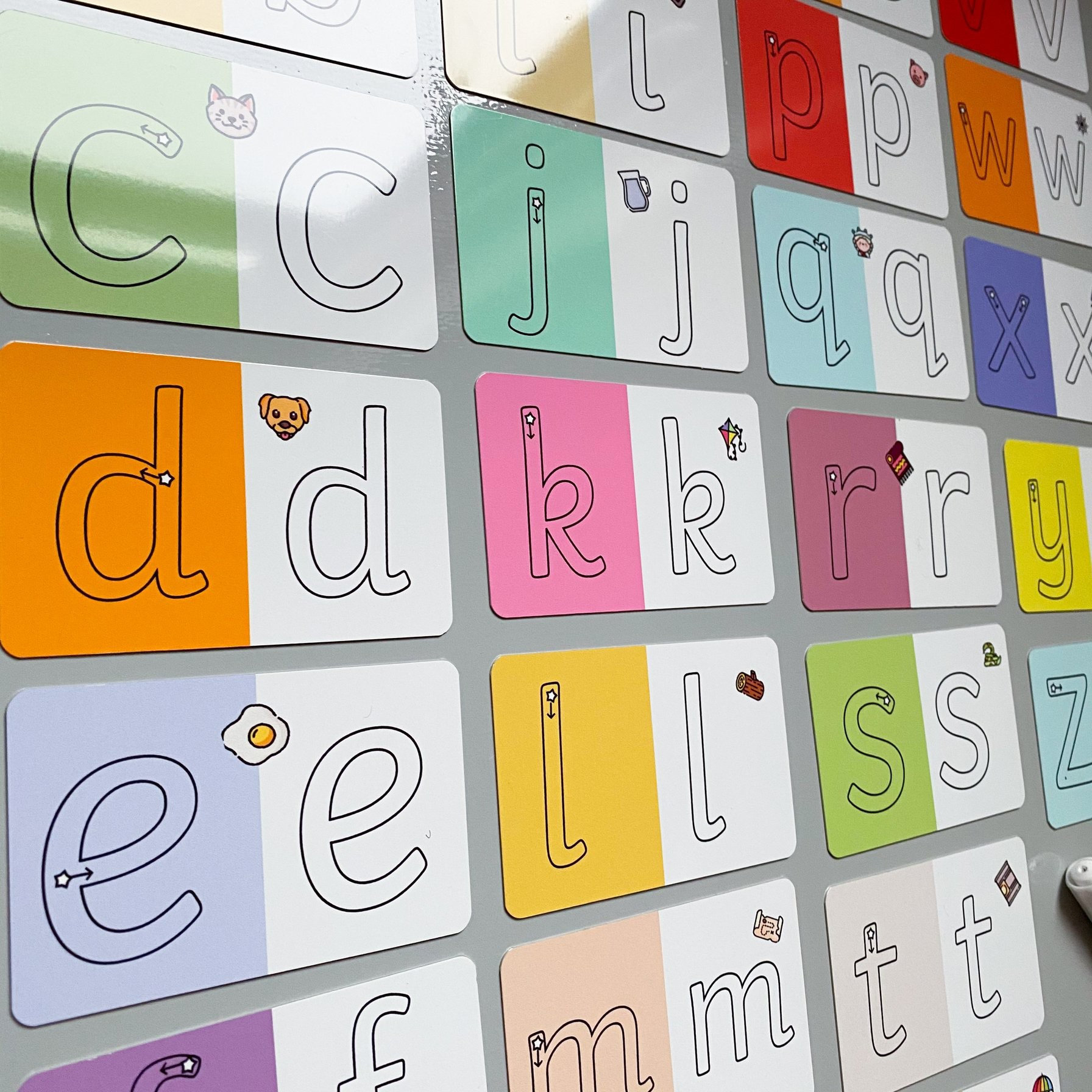 Letter Formation Flashcards Lowercase alphabet practice Etsy