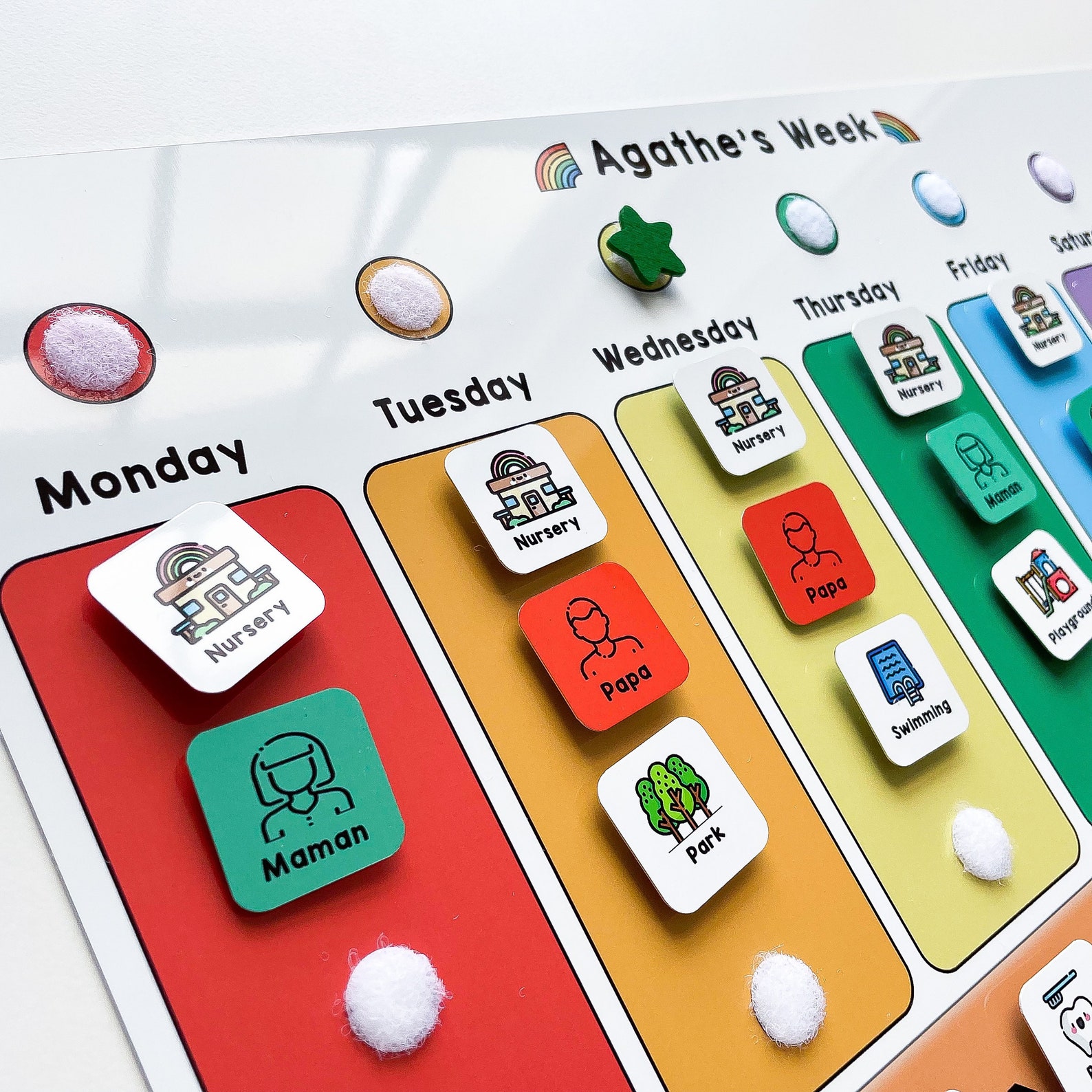Kids Weekly Daily Planner Visual Timetable for Children - Etsy
