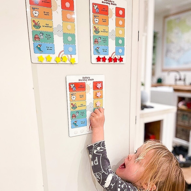 Sen Routines Chart Kids Morning Routine, Visual Timetable for Children, Getting Ready ...