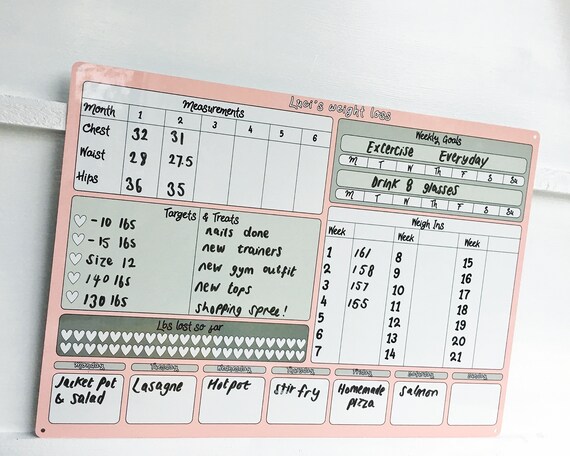 personalised weight loss tracker food diary planner health journey diet planner slimming world weightwatchers weight loss journal food diary planner