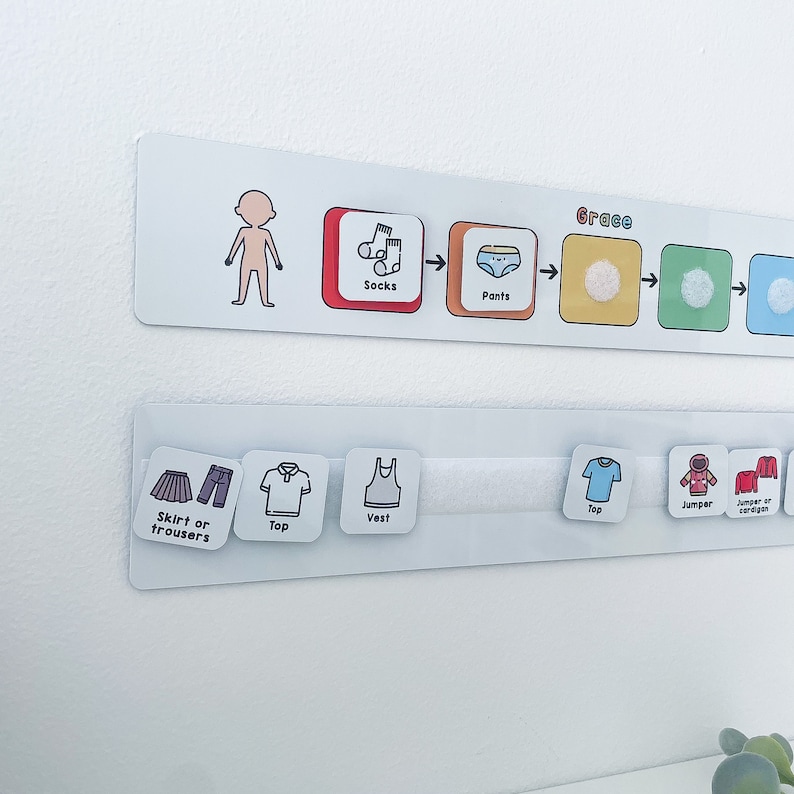 Getting Dressed Visual Timetable: SEN Morning Routine Chart - Etsy