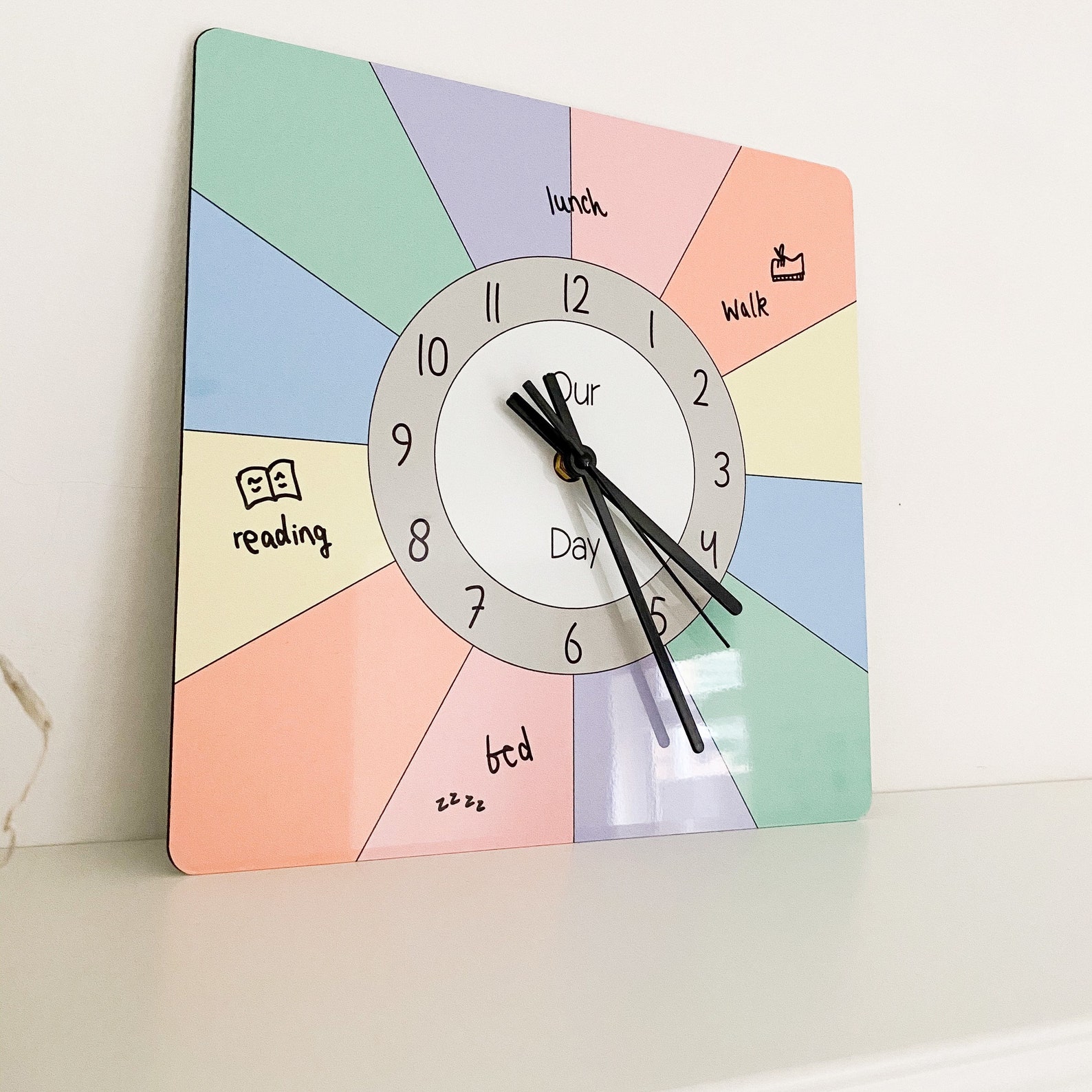 Kids Routine Clock Homeschool Schedule Childrens Routine Etsy