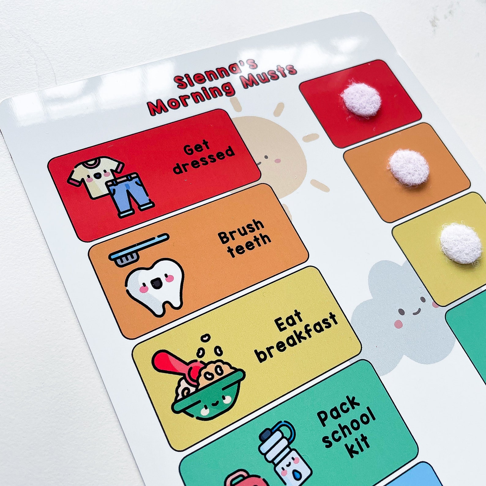 Sen Routines Chart Kids Morning Routine, Visual Timetable for Children, Getting Ready ...