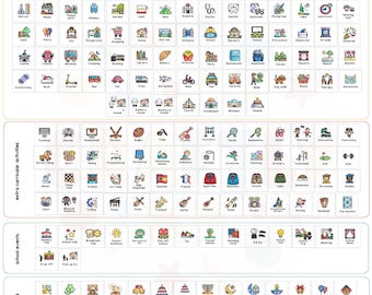 Printable Picture Tokens - Digital Download