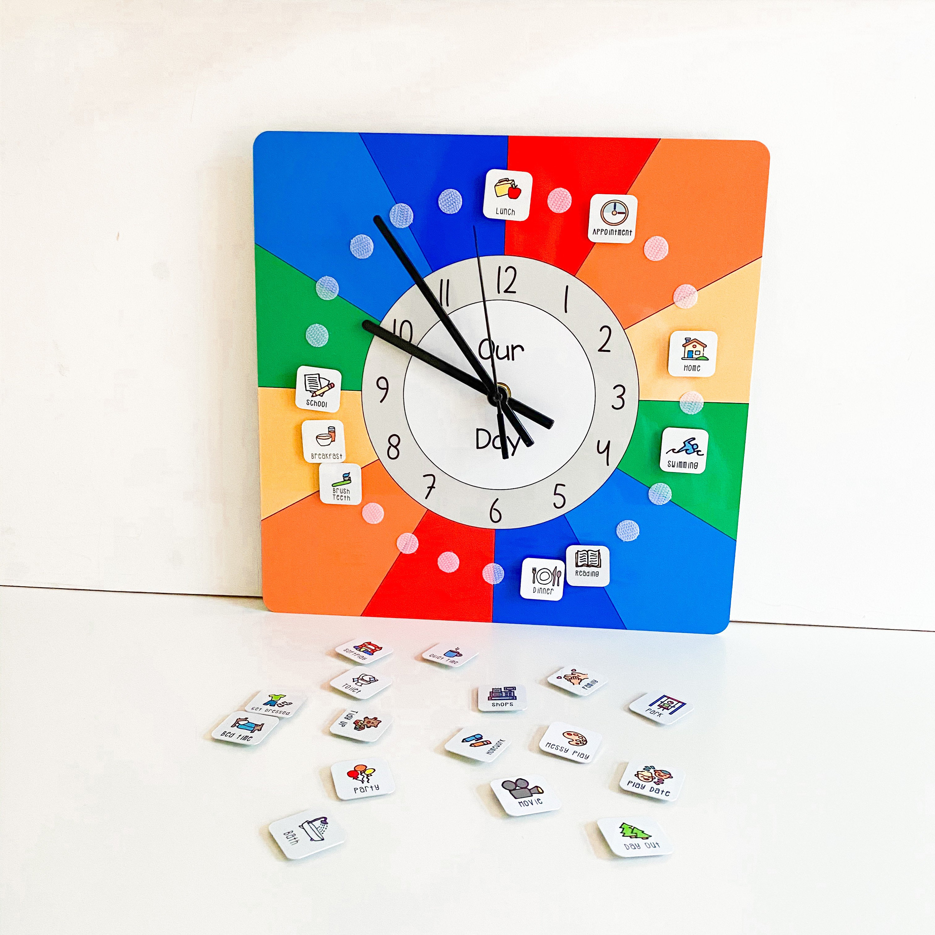 Childrens Routine Clock Visual Timetable Kids Routine Etsy