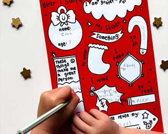 Santa Letter Personalised Wishlist for Children