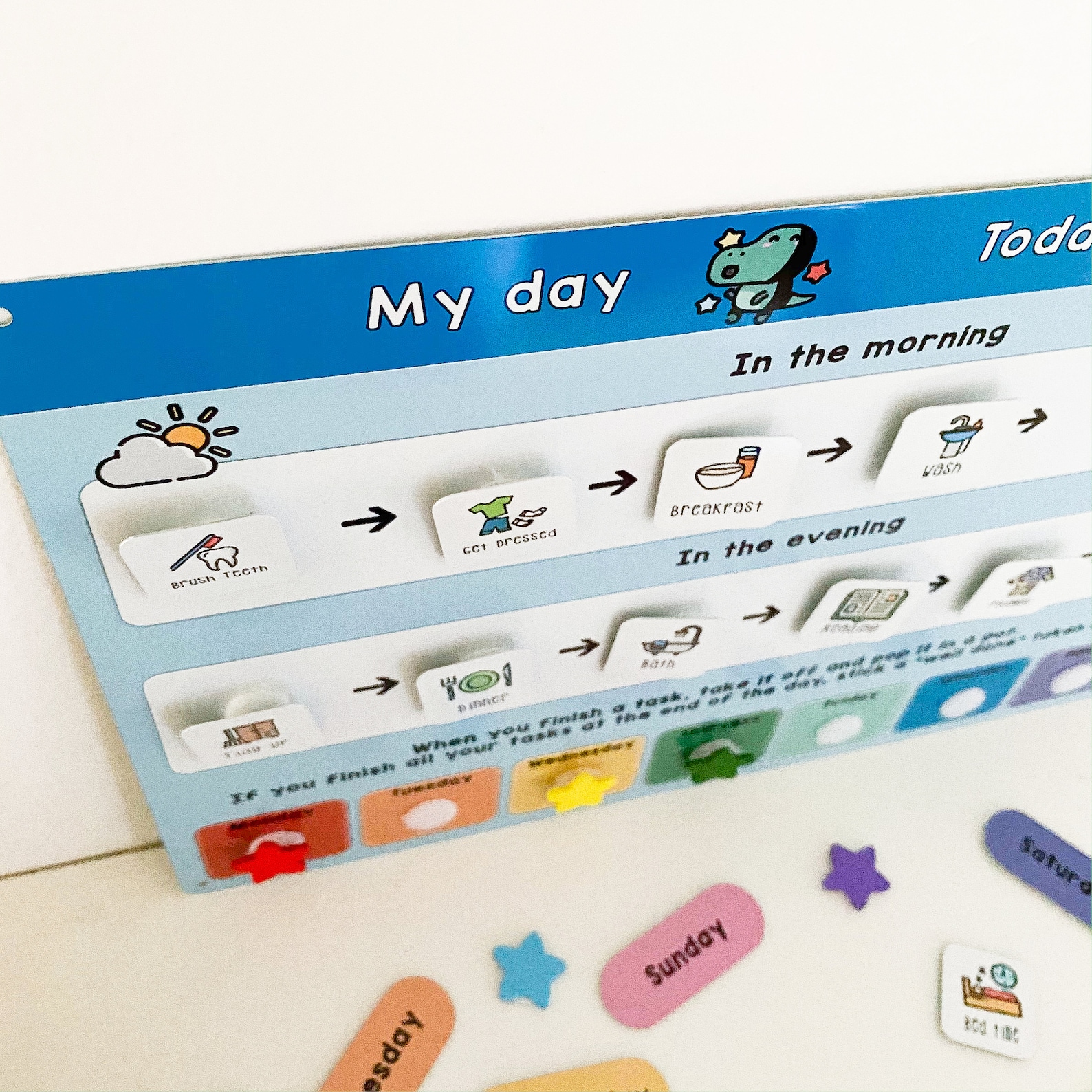 Boys Routine Chart Childrens Morning Routine Evening | Etsy