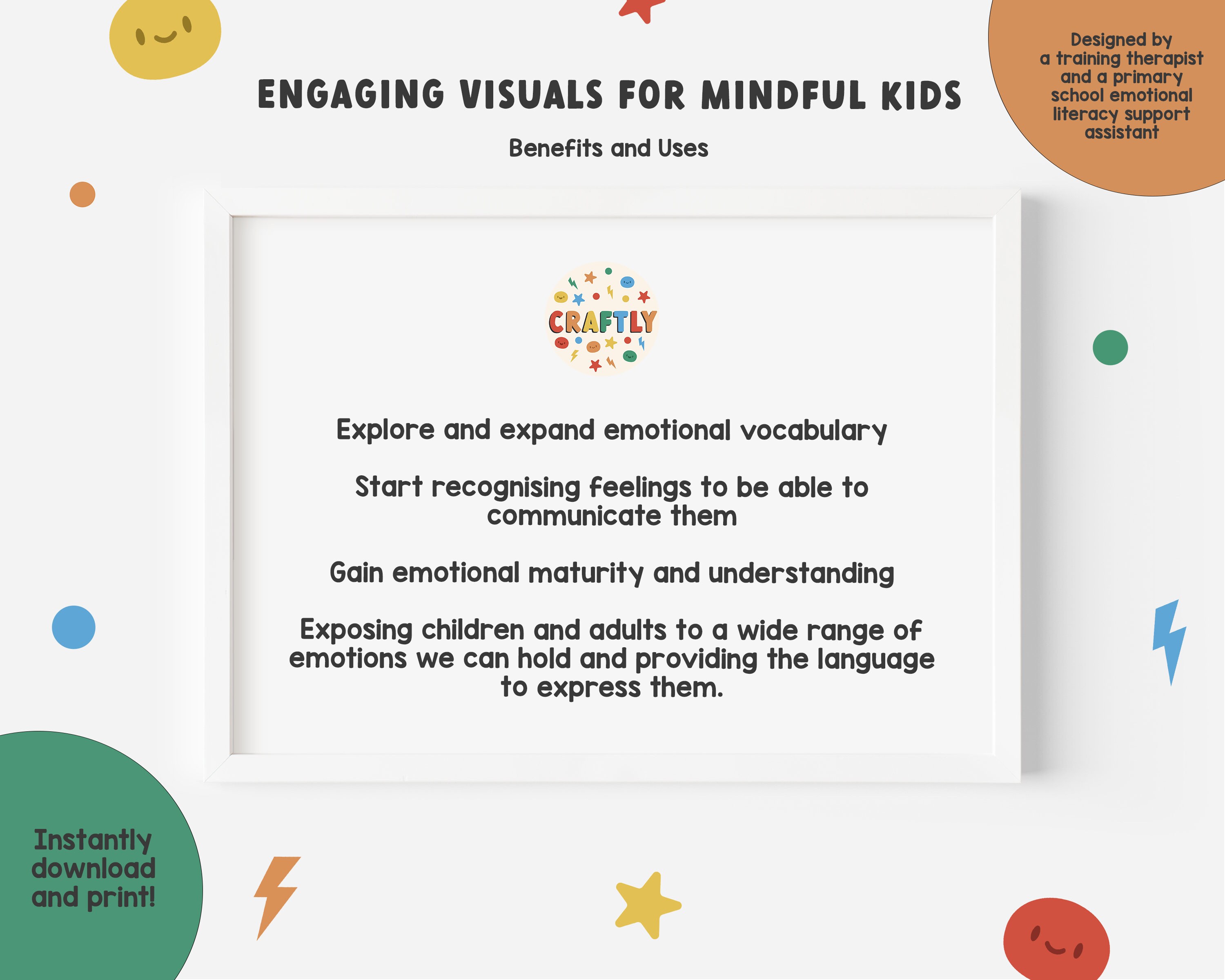Emotions and Feelings Print, Vocabulary for Emotional Regulation, Kids ...