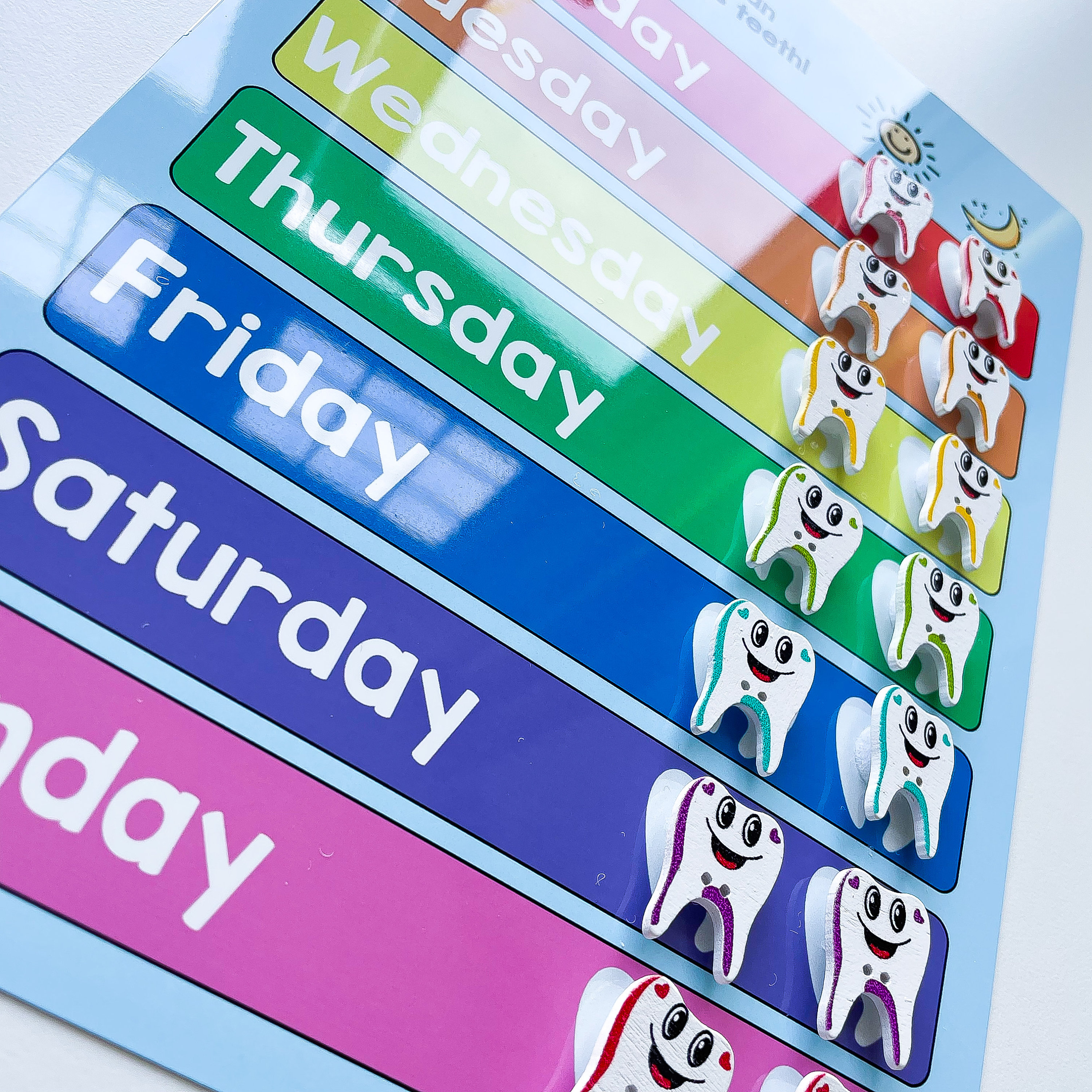 Kids Brushing Teeth Reward Chart for Healthy Teeth, Childrens Routine Chart for Mornings