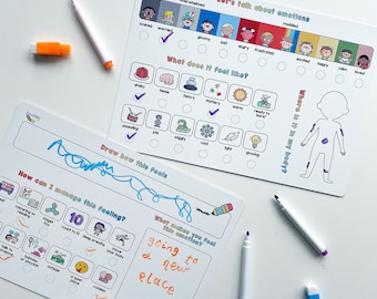 Mindfulness Activity for Childrens Emotions and Feelings Reflection, Therapy Resources, Emotional Regulation for Kids