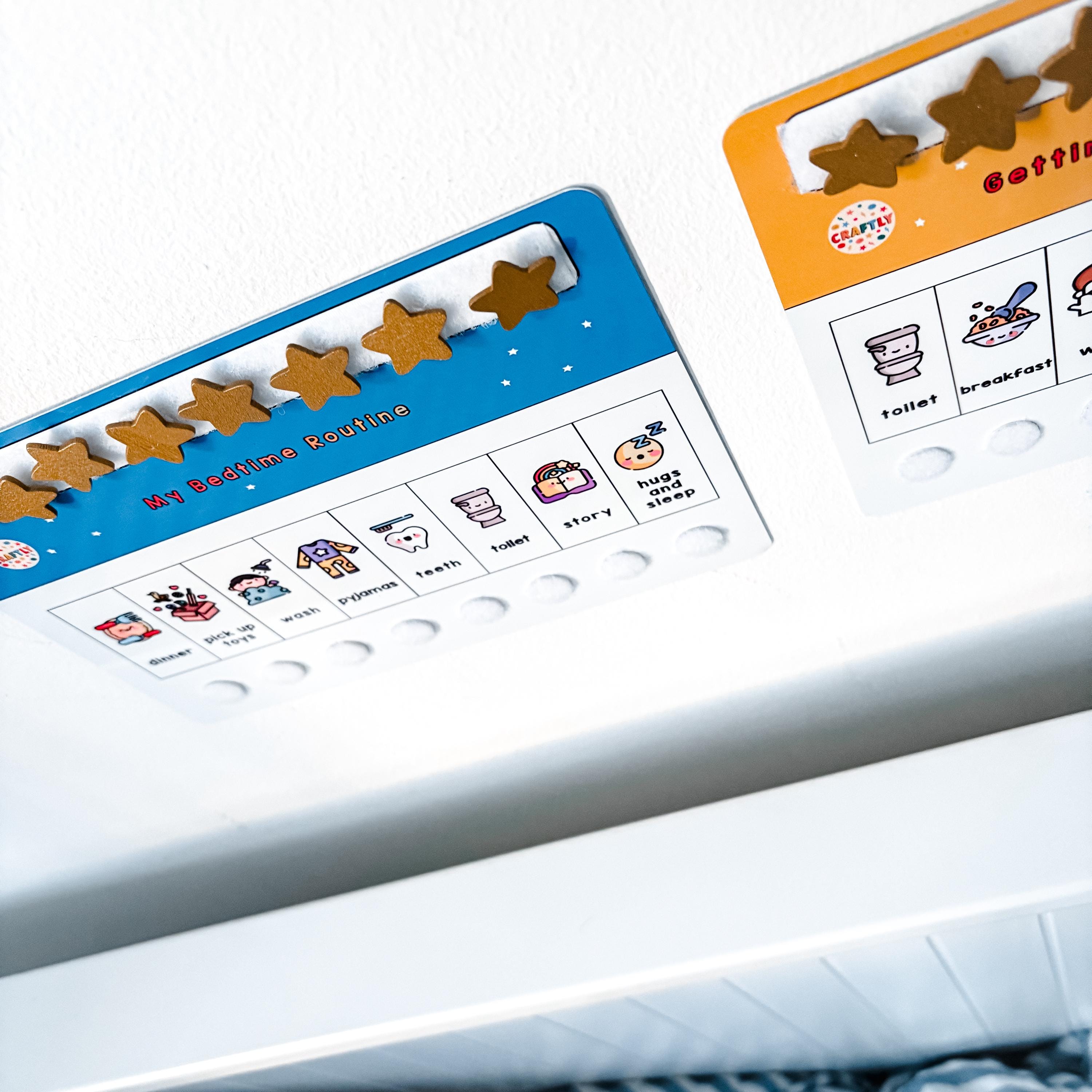 Visual Routune Chart Sen Childrens Morning Routine Chart, Visual Timetable for Kids, Getting ...