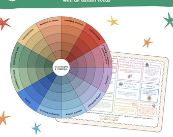 Autism Strengths & Challenges Wheel (Child-Friendly Self-Reflection Tool)