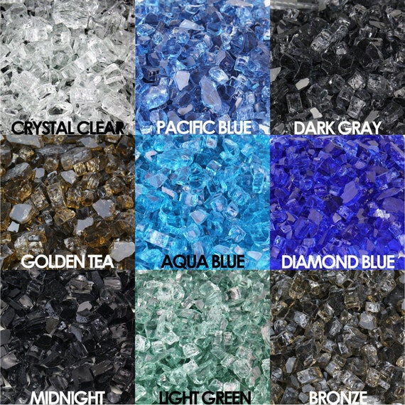 10 Lbs Fire Tempered Glass For Fire Pit Fireplaces Indoor Etsy
