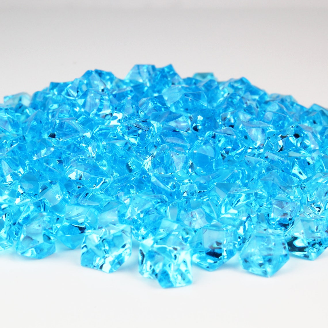 Blue Acrylic Ice Rocks Faux Plastic Ice Cubes Crystals Gems Etsy