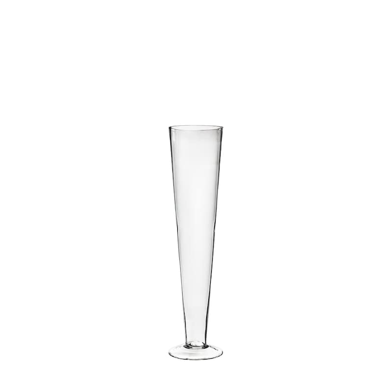 Glass 20 Trumpet Vases Clear Pilsner Vase for Wedding Party Etsy