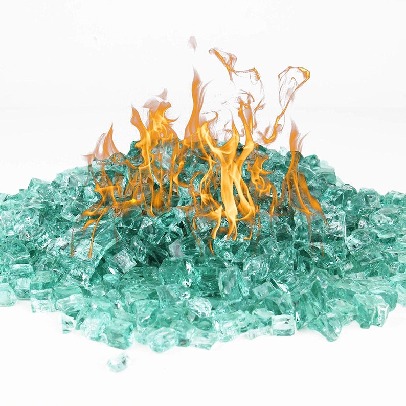 10 LBS Fire Glass Light Green 1/2 for Fire Pit & Etsy