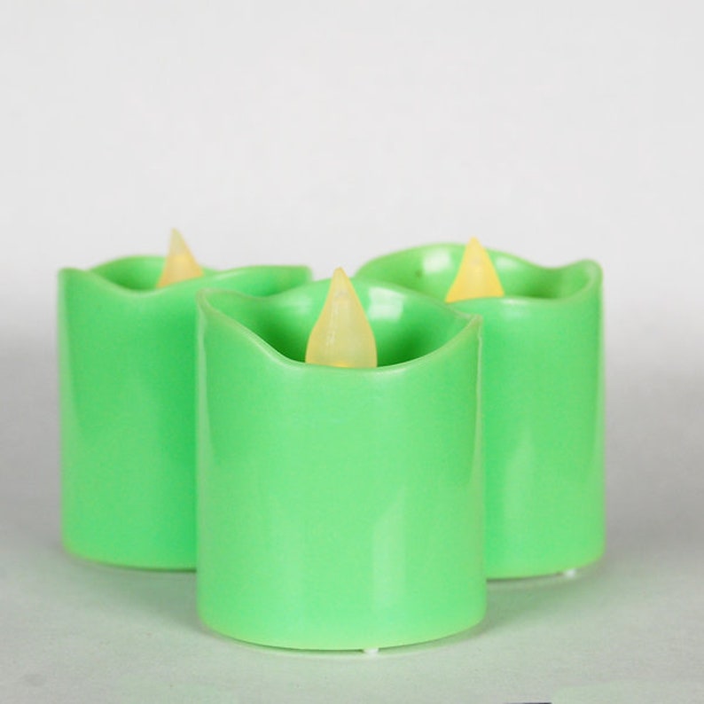 LED Flameless Flickering Votive Candles Pack of 12 Pcs in Etsy