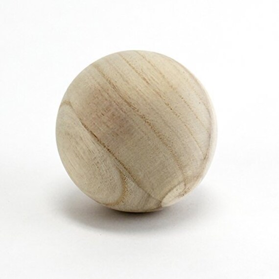 round 90mm / 9cm / 3.5 Inch diameter beechwood natural Large hardwood crafts ball sphere