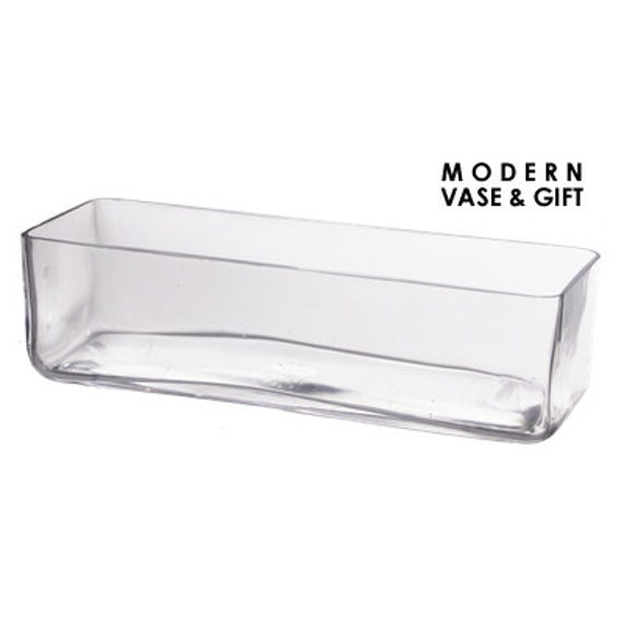 Glass Rectangle Vases With Height 4 Open D 12 X Etsy