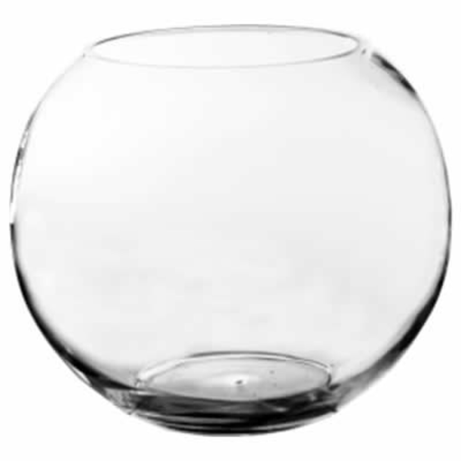 Glass Bubble Bowl H10.75 W12 Glass Round Etsy