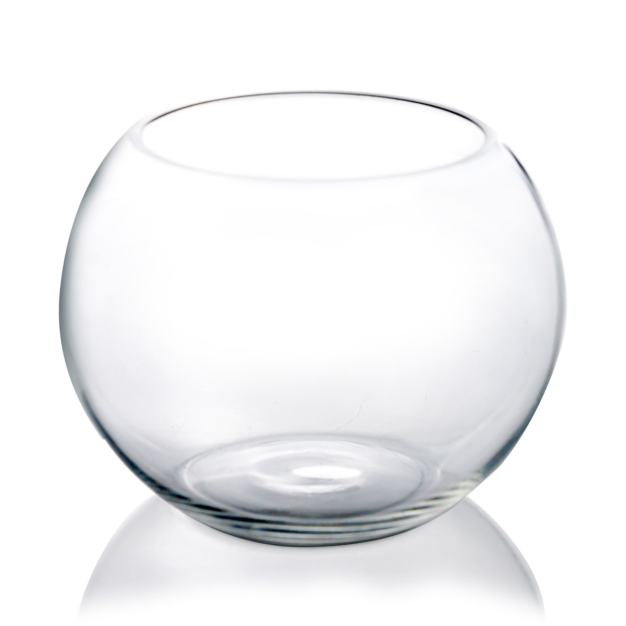 Glass Bubble Bowl H6 W7.5 Glass Round Bowl Etsy