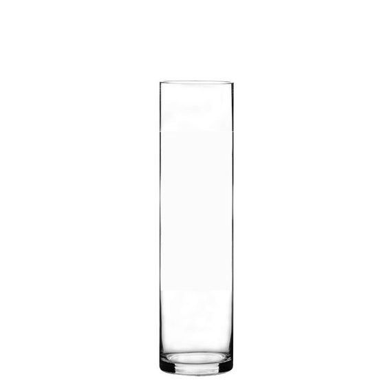 6 Pcs Glass Cylinder Vase H 16 D 4 Opening Hand Etsy