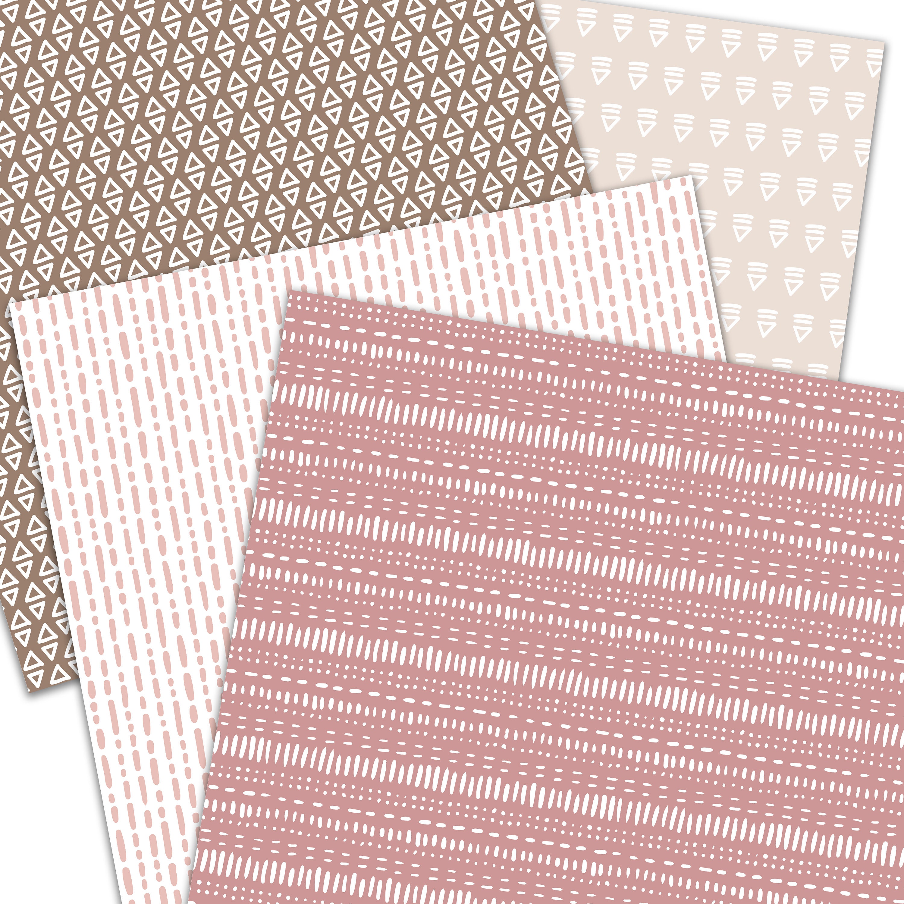 Boho Digital Paper Doodles Scrapbook Paper Seamless Etsy