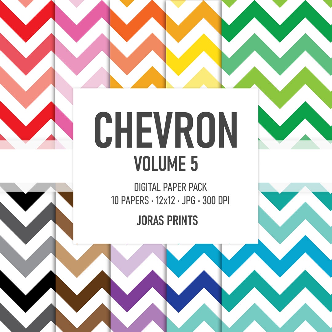 Chevron Digital Paper, Digital Scrapbooking Paper, Digital Paper Pack ...
