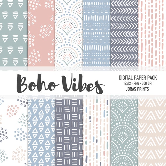 Beige and Pink Scrapbook Papers 12x12 Printable Sheets Beige Gray