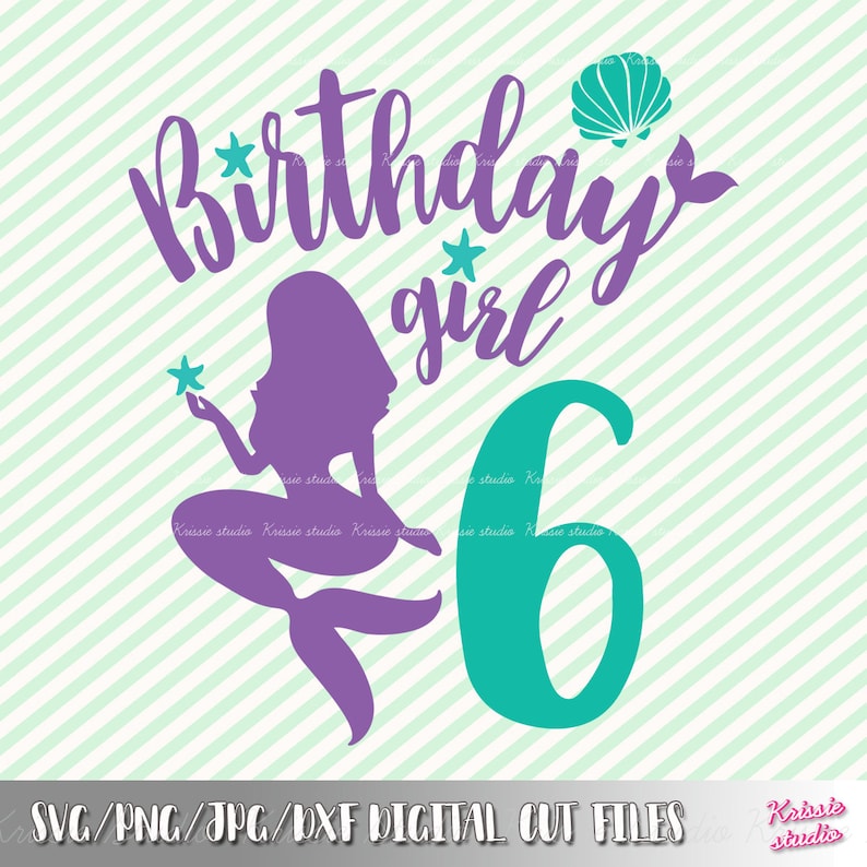 Free Free Birthday Mermaid Svg 710 SVG PNG EPS DXF File