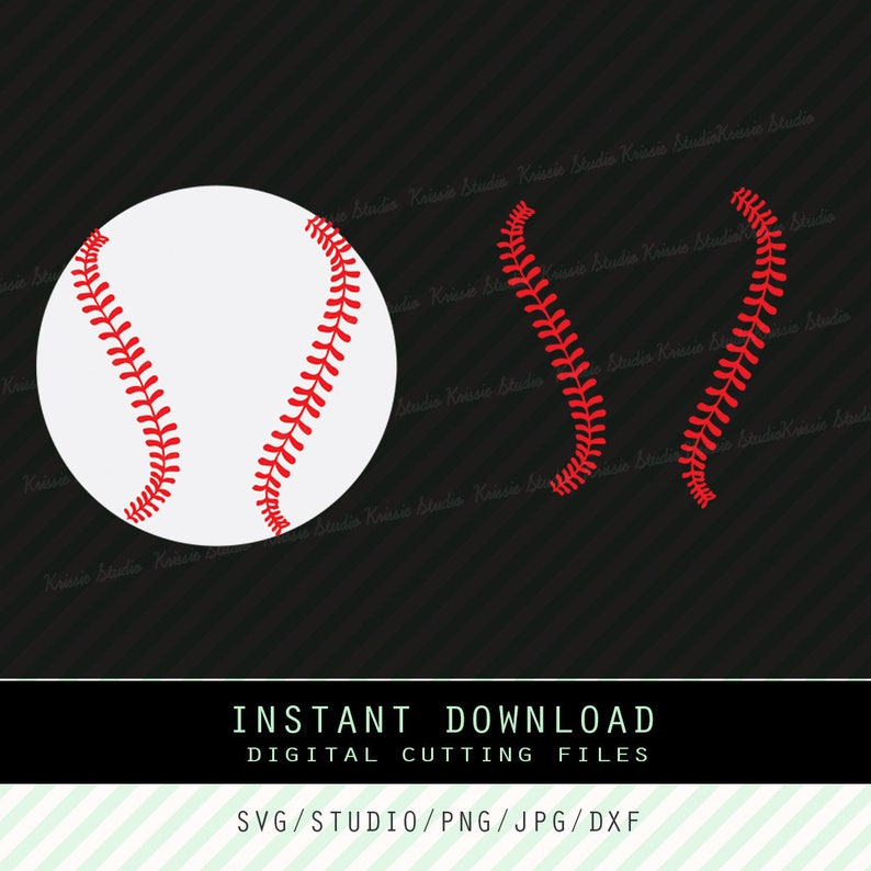 Download Baseball Stitches Svg PngJPG DXF cutting file Cricut | Etsy