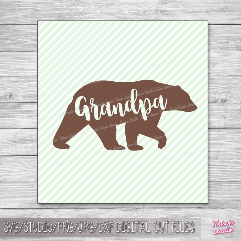 Download Grandpa bear Svg Studio PngJPG DXF cutting file Cricut | Etsy
