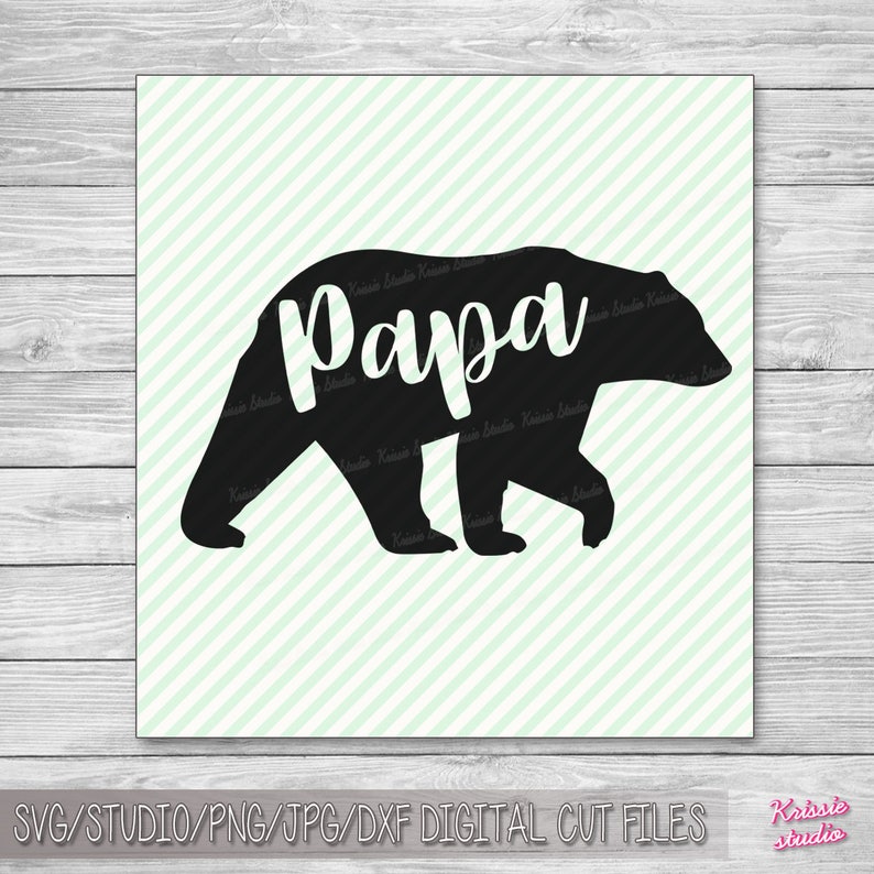 Download Papa bear Svg Studio PngJPG DXF cutting file Cricut | Etsy