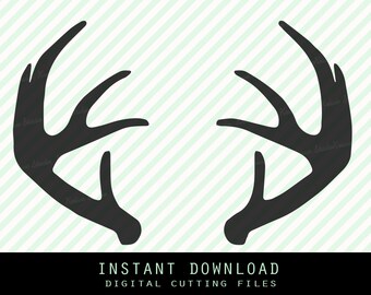 Deer antlers Svg ,Png,JPG ,DXF cutting file Cricut silhouette cameo cut file - Instant Download - ( no. 4)