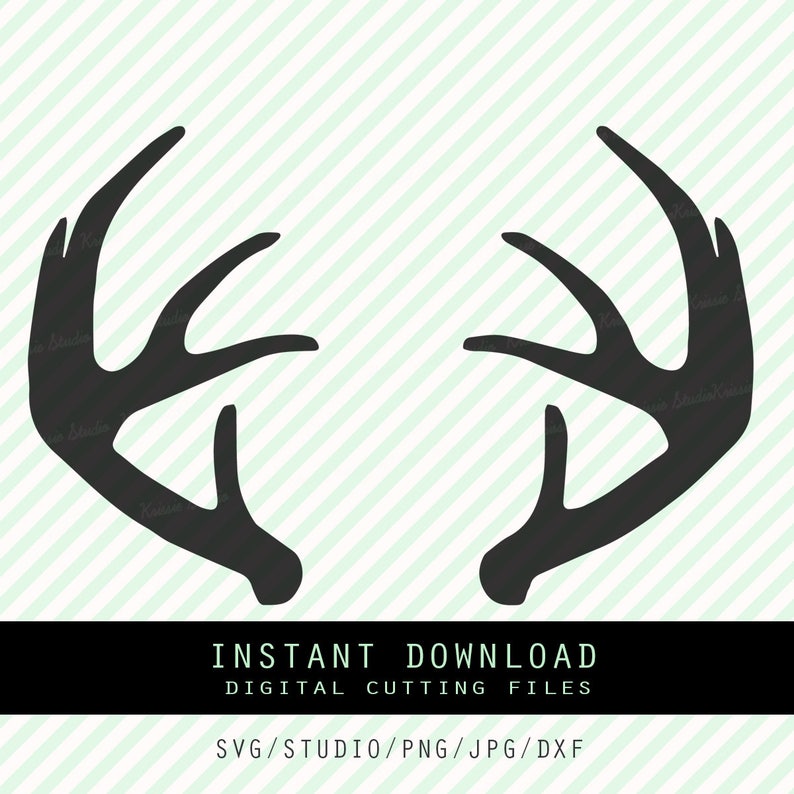 Download Deer antlers Svg PngJPG DXF cutting file Cricut silhouette ...