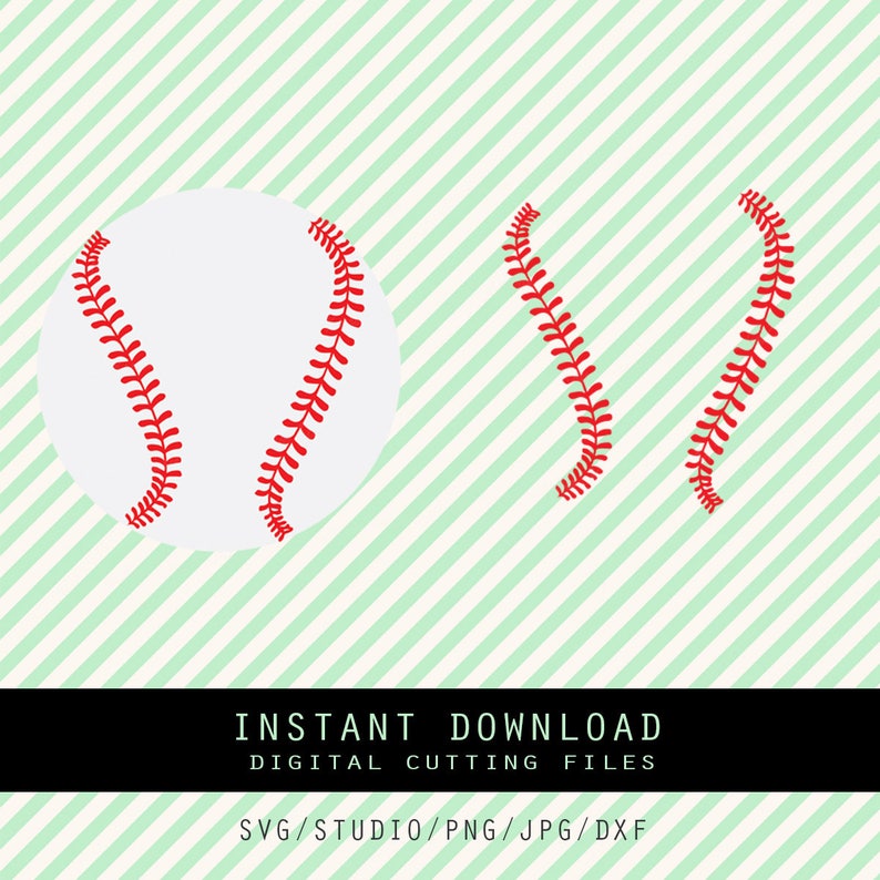 Download Baseball Stitches Svg PngJPG DXF cutting file Cricut | Etsy
