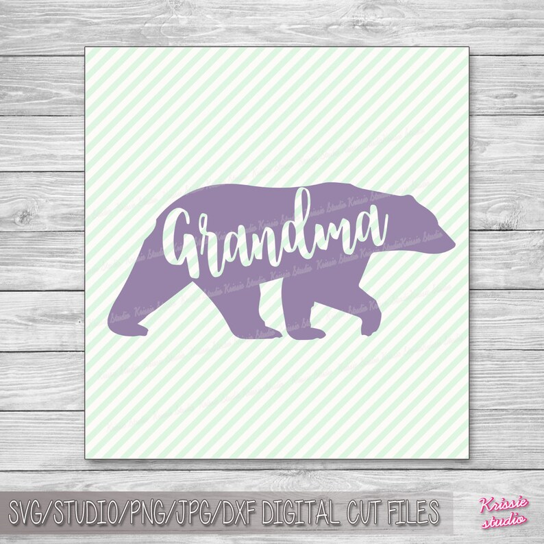 Download Grandma bear Svg Studio PngJPG DXF cutting file Cricut | Etsy