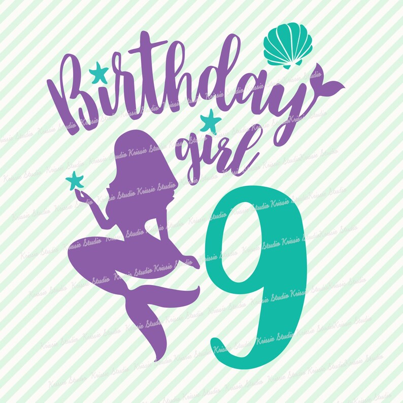 Free Free 245 Mermaid Birthday Card Svg SVG PNG EPS DXF File