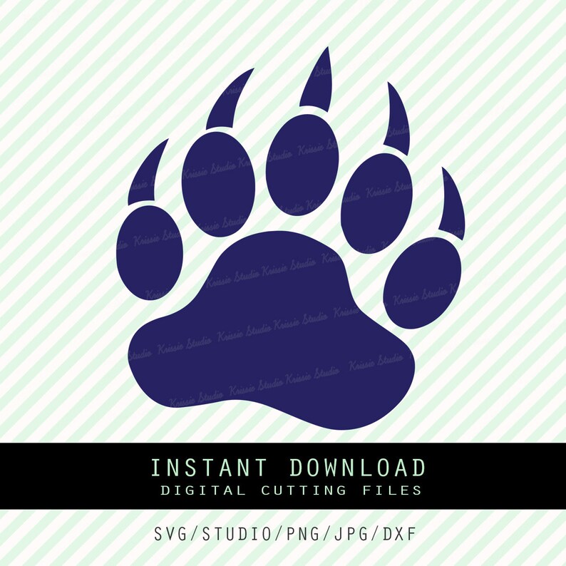 Bear paw Svg PngJPG DXF cutting file Cricut silhouette | Etsy