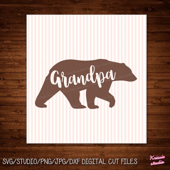 Download Grandpa bear Svg Studio PngJPG DXF cutting file Cricut | Etsy