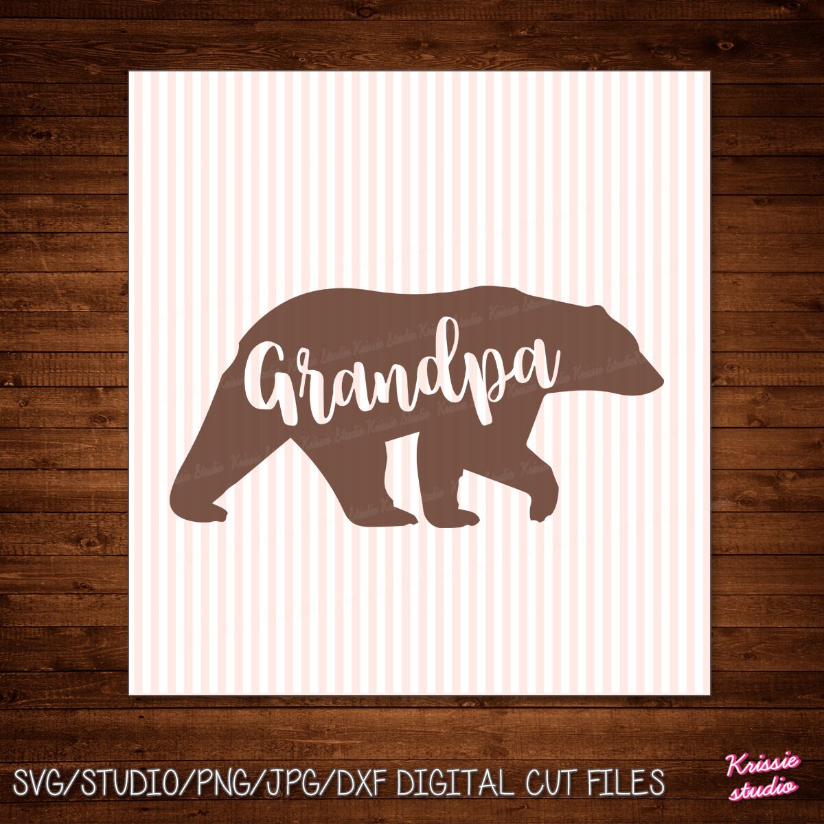 Download Grandpa bear Svg Studio PngJPG DXF cutting file Cricut | Etsy