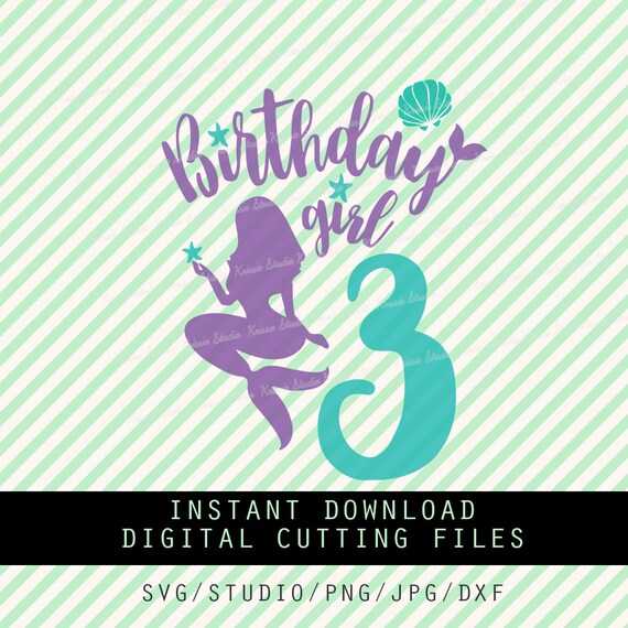 Free Free 112 Birthday Mermaid Svg Free SVG PNG EPS DXF File