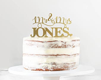 Cake topper, wedding cake topper, wedding decoration, custom gold cake topper, mr and mrs cake topper, personalised wedding, fairytale gift