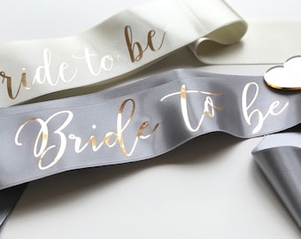 Bachelorette sash, Classy sash, Metallic gold sash, Bride to be sash, Bridesmaid gift, Bachelorette party, Gift for bride, Hen party sash