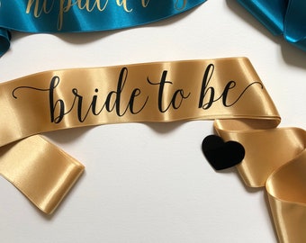 Bride to be sash, Bachelorette sash, Gift for bride to be, Bachelorette party gift, Bachelorette party sash, Bachelorette Gift, Classy sash