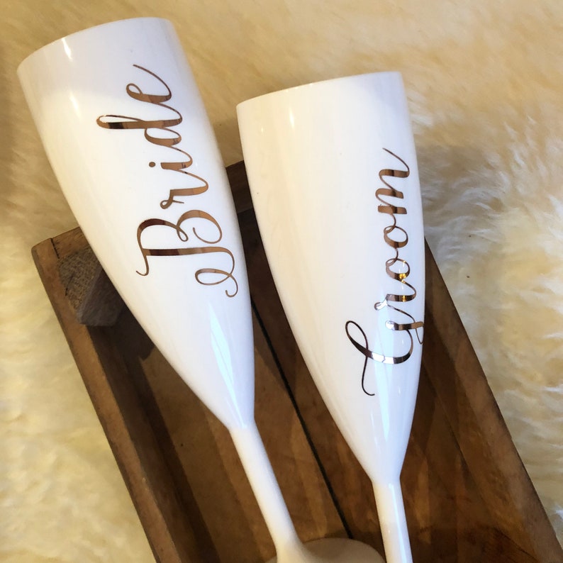 Personalised Champagne Flutes Bridal Shower Favor Etsy UK