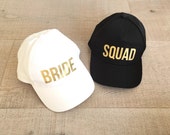 Bachelorette hat, Bride hat, Squad hat, Bachelorette party hat, Bridesmaid hat, Personalised party hat, Hen party hats, Wedding party favor