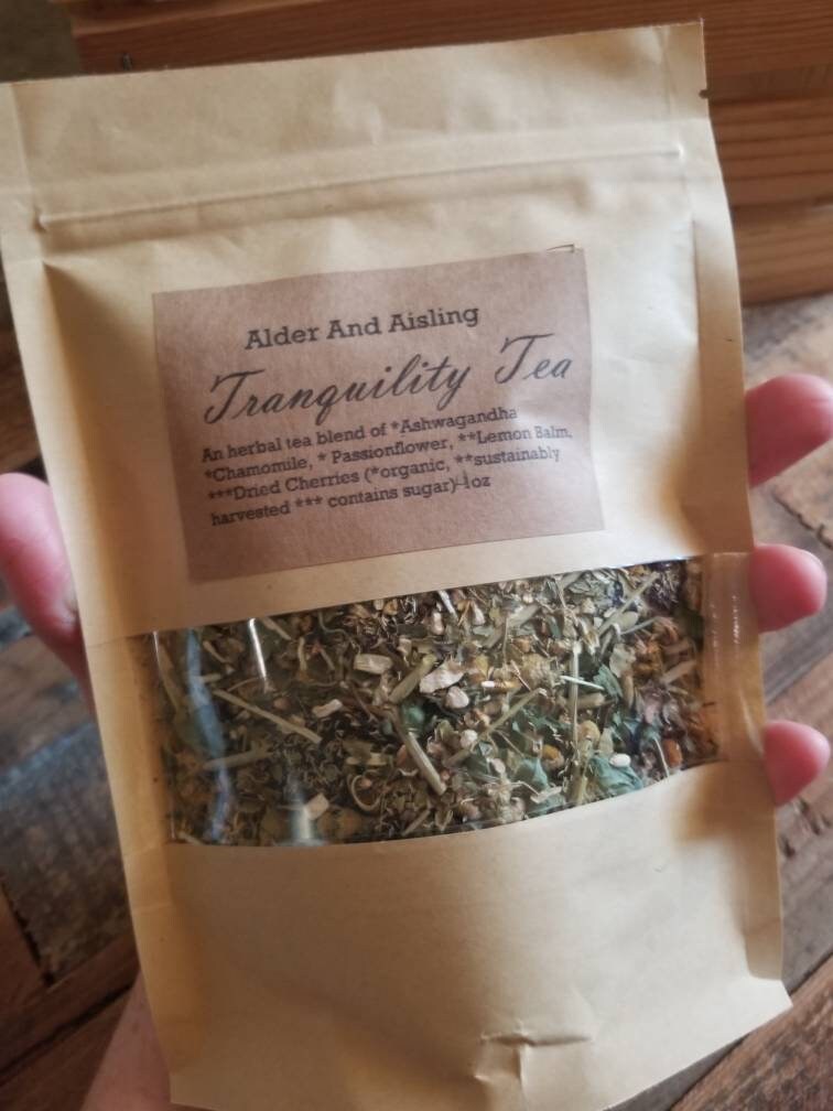 Tranquility Herbal Tea with Chamomile Lemon Balm Etsy