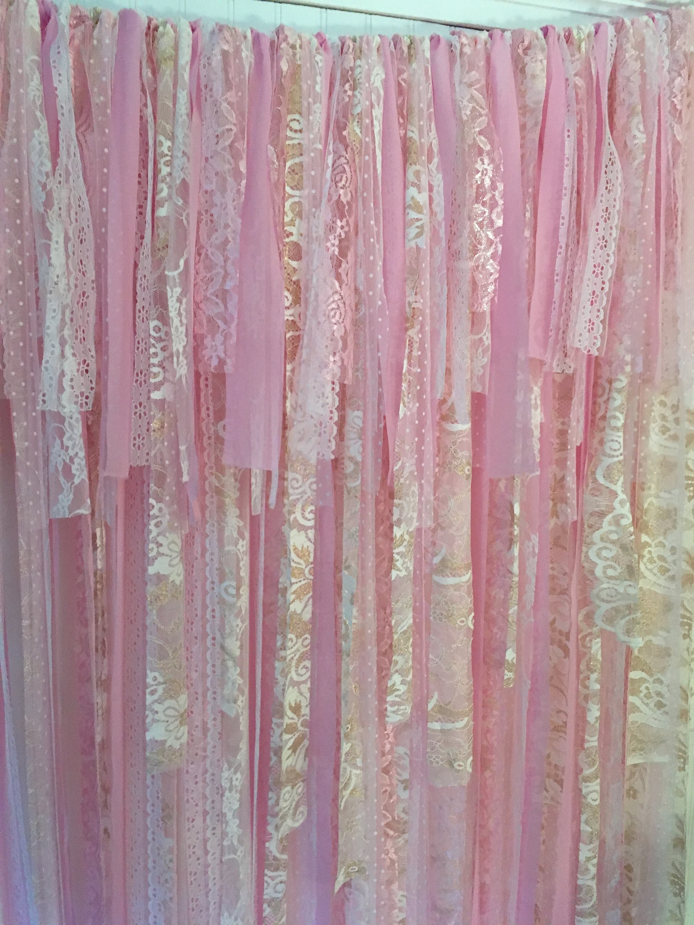 Pink gold Backdrop fabric backdrop lace backdrop Wedding Etsy