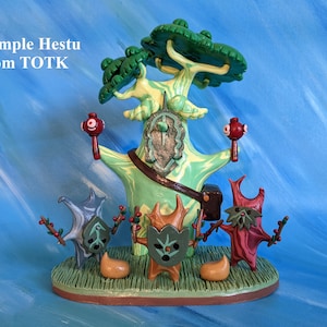 Hestu Inspired Sculpture with Korok Band from TOTK